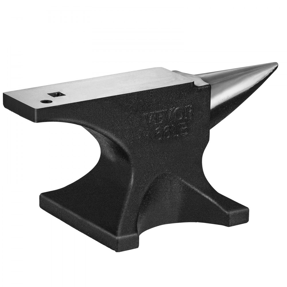 VEVOR Amboss Einzelner Hornamboss 30kg Stahlamboss Geschmiedeter Amboss Robuster Hornamboss Schmied Juweliere Metallschmied Schmiedewerkzeug Geeignet für Nieten, Abflachen, Schmieden und Formen