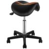 VEVOR Sattelhocker mit Rädern, 181 kg Gewichtskapazität, Ergonomischer Rollsattelhocker, Höhenverstellbar, Verdicktes PU-Leder, Drehsattelhocker, Stuhl für Salon, Spa, Klinik, Schwarz VEVOR Sattelhocker mit Rädern, 181 kg Gewichtskapazität, Ergonomischer Rollsattelhocker, Höhenverstellbar, Verdicktes PU-Leder, Drehsattelhocker, Stuhl für Salon, Spa, Klinik, Schwarz
