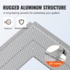 VEVOR Dachrinnenschutz, 12,7 cm breit, Aluminium-Blattfilter, selbstgemachte Dachrinnenabdeckung, 26 Stück, 31,7 m Gesamtlänge, φ 4 mm Lochdurchmesser und 0,5 mm dick, passend für jeden Dachrinnentyp – Bild 4