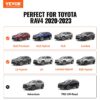 VEVOR Dachträger-Querstangen, Kompatibel mit Toyota RAV4 2020–2023, 72,57 kg Tragfähigkeit, rostfreie Aluminium-Querstangen mit Schlössern, Dachgepäckträger (nicht geeignet für Adventure/TRD Off-Road) – Bild 2