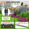 VEVOR 10x Dekorativer Gartenzaun 61x33cm Oberbogen Metallzaun aus Kohlenstoffstahl Steckzaun 5,08cm Spike-Abstand Hundezaun Gitterzaun Beetzaun Zaun Metall Zaunelementen inkl. Befestigungsmaterial – Bild 5 VEVOR 10x Dekorativer Gartenzaun 61x33cm Oberbogen Metallzaun aus Kohlenstoffstahl Steckzaun 5,08cm Spike-Abstand Hundezaun Gitterzaun Beetzaun Zaun Metall Zaunelementen inkl. Befestigungsmaterial – Bild 5