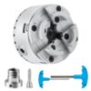VEVOR KP96 Drehbankfutter 4-Backen φ96mm Backenfutter aus 45# Klemmbereich 32–70mm Spannfutter-Innengewinde M33 x 3,5 TPI Drehbank Ausrichtungsgenauigkeit ≤0,3mm Drechselfutter Drehmaschinenfutter