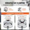 VEVOR KP2-3/4 Drehbankfutter 4-Backen φ70mm Backenfutter aus 45# Klemmbereich 30–47mm Spannfutter-Innengewinde 1x8 TPI Drehbank Ausrichtungsgenauigkeit ≤0,3mm Drechselfutter Drehmaschinenfutter – Bild 4