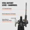 VEVOR Dornpresse, 3 t Ratschen-Dornpresse, Ratschenhebel-Dornpresse mit Handrad, 310 mm Maximale Höhe, Manuelle Desktop-Stanzpresse aus Gusseisen, zum Stanzen, Biegen, Strecken, Formen – Bild 4