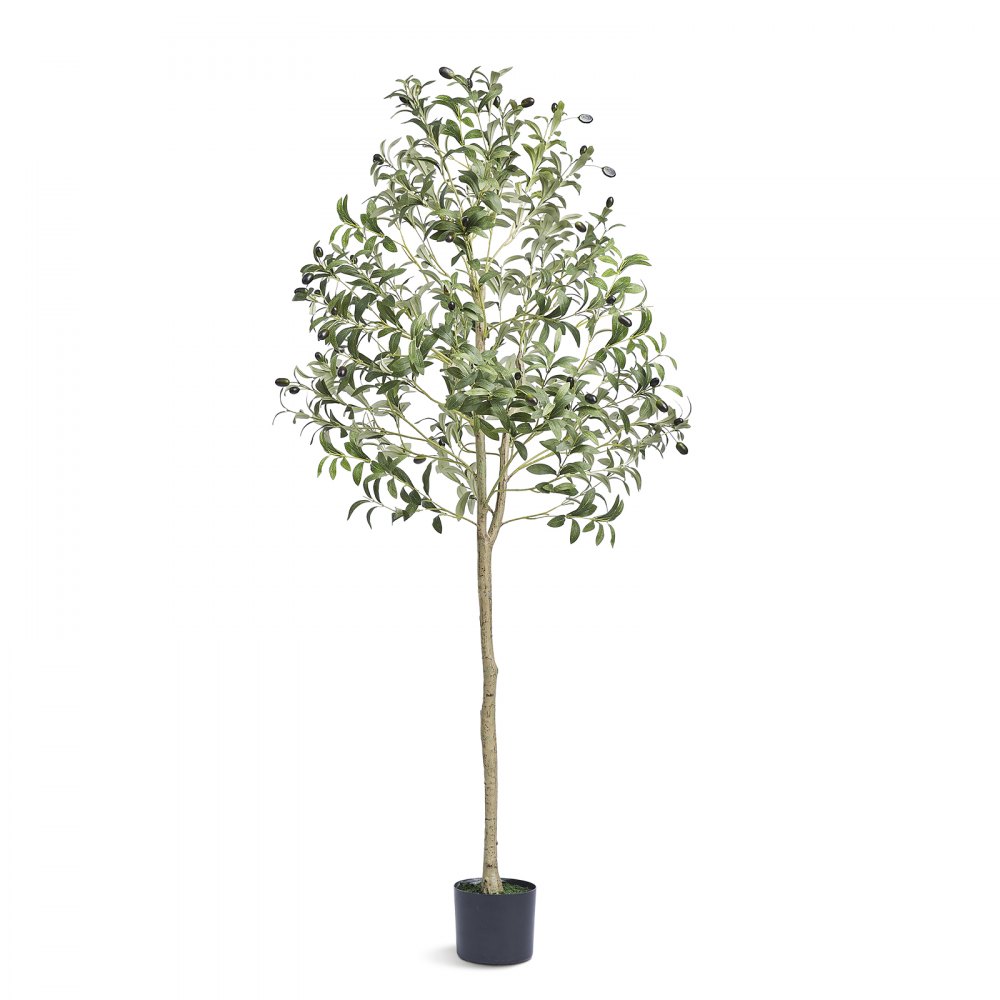 VEVOR Olivenbaum Künstlich 60x60x155cm Kunstpflanze PE Künstliche Pflanzen Fake Plastikpflanzen im Topf Kunstblume Geruchslos wasserdicht Ideal zur Dekoration von Schlafzimmer Arbeitszimmer Wohnzimmer