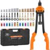 VEVOR Nietmutternzange-Set Blindnietmutternzange 410 mm, Nietenzange 13 Sätze von Muttern & Dornen, Nietmutterwerkzeug M3 M4 M5 M6 M8 M10 M12 Profi Handnietzange, Nietmaschine Gewinde Nieten