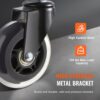 VEVOR Bürostuhl Rollen(5er Set) φ76,2MM Ersatz-Hartbodenrollen aus Polyurethan Schreibtischstuhl Rollen 59kg Tragfähigkeit Drehstuhlrollen Ideal für Bürostühle Gaming-Stühle Drehstühle – Bild 4 VEVOR Bürostuhl Rollen(5er Set) φ76,2MM Ersatz-Hartbodenrollen aus Polyurethan Schreibtischstuhl Rollen 59kg Tragfähigkeit Drehstuhlrollen Ideal für Bürostühle Gaming-Stühle Drehstühle – Bild 4