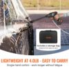 VEVOR Akku Hochdruckreiniger Kabellos Wasser Druckreiniger Spritzpistole Druckreinigerpistole (250W 21V, 50bar, zur mobilen Reinigung und Bewässerung, 4L/min, inkl. Zubehör, Ladegerät) – Bild 3