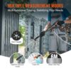 VEVOR Akku Hochdruckreiniger Kabellos Wasser Druckreiniger Spritzpistole Druckreinigerpistole (220W 21V, 40bar, zur mobilen Reinigung und Bewässerung, 4L/min, inkl. Zubehör, Ladegerät) – Bild 4