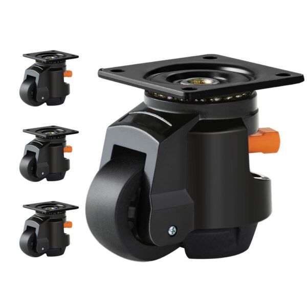 VEVOR Nivellierrollen, verstellbare, auf einer Platte montierte Nylonrolle, 997,9 kg, 4er-Set VEVOR Nivellierrollen, verstellbare, auf einer Platte montierte Nylonrolle, 997,9 kg, 4er-Set