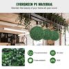 VEVOR 2x Buchsbaumkugel Künstlich Ø40,6cm Garten Deko Buchsbaum Kugel künstlich Buchskugel Kunstpflanze aus PE, Holz, PP inkl. 4 Stk. Dekorative Schmetterlinge und 10 Stk. Ersatzblätter – Bild 3