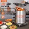 VEVOR Kochtopf 39,7 L Edelstahl, 350 x 410 mm Großvolumiger Suppentopf Komposit-Basis, als Spargeltopf Soßentopf Geeignet, Praktischer Küchentopf Große Zutaten, Induktionsherd Topf Induktionskochtopf – Bild 2