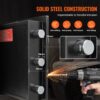 VEVOR 70,8 L Einwurftresor, Deposittresor mit Drop-Slot, elektronischem Codeschloss und 2 Notfallschlüsseln, 355 x 355 x 515 mm, Business Drop Slot Safe für Bargeld, zu Hause, Hotel, Büro usw. – Bild 3
