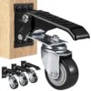 VEVOR 4er-Set Lenkrollen Werkbank max. 74,8kg Tragfähigkeit Möbelrollen Doppelkugellager Schwerlastrollen aus Polyurethan Transportrollen mit Bremse Industrierollen 160x70x174mm VEVOR 4er-Set Lenkrollen Werkbank max. 74,8kg Tragfähigkeit Möbelrollen Doppelkugellager Schwerlastrollen aus Polyurethan Transportrollen mit Bremse Industrierollen 160x70x174mm