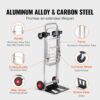 VEVOR 2-in-1 Sackkarre Klappbar 0,6243kg Tragfähigkeit Transportkarre Aluminiumlegierung & Kohlenstoffstahl Sackkarre ⇋ Plattformwagen Trolley für Lade- & Transportaufgaben im Innen- & Außenbereich – Bild 4