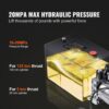 VEVOR Hydraulikpumpe Hydraulikaggregat 12 V Hydraulikaggregat 1600 W, Einfachwirkende Hydraulikpumpe Hydraulic Power Pack, 7,57 L Tank Hand Pump Hydraulikaggregat, für Aufzüge, Gabelstapler usw. – Bild 3