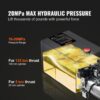 VEVOR Hydraulikpumpe Hydraulikaggregat 12 V Hydraulikaggregat 1600 W, Doppelwirkende Hydraulikpumpe Hydraulic Power Pack, 1,5 Gal Tank Hand Pump Hydraulikaggregat, für Aufzüge, Gabelstapler usw. – Bild 3