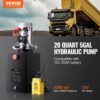 VEVOR Hydraulikpumpe Hydraulikaggregat 12 V Hydraulikaggregat 1600 W, Einfachwirkende Hydraulikpumpe Hydraulic Power Pack, 5 Gal Tank Hand Pump Hydraulikaggregat, für Aufzüge, Gabelstapler usw. – Bild 2