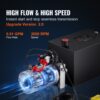 VEVOR Hydraulikpumpe Hydraulikaggregat 12 V Hydraulikaggregat 1600 W, Einfachwirkende Hydraulikpumpe Hydraulic Power Pack, 5 Gal Tank Hand Pump Hydraulikaggregat, für Aufzüge, Gabelstapler usw. – Bild 4
