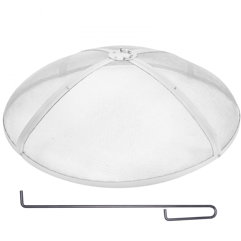 VEVOR Funkenfang für Feuerschalen φ914 x 245 mm Feuerstellengitter Funkenschutz Edelstahl Funkenhaube 2-mm-Maschenlöcher Feuerschale Funkenschutzhaube Ideal für Feuerstellen Feuerschalen und Kaminen