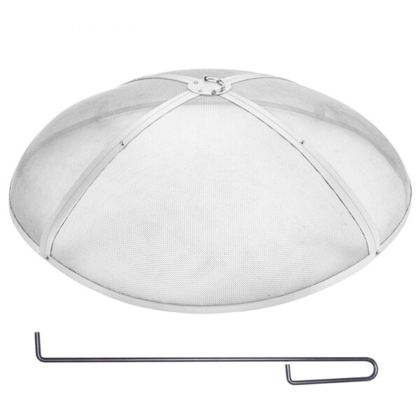 VEVOR Funkenfang für Feuerschalen Ø 1016 mm Feuerstellengitter Funkenschutz Edelstahl Funkenhaube 2-mm-Maschenlöcher Feuerschale Funkenschutzhaube Ideal für Feuerstellen Feuerschalen und Kaminen