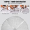 VEVOR Funkenfang für Feuerschalen Ø 1016 mm Feuerstellengitter Funkenschutz Edelstahl Funkenhaube 2-mm-Maschenlöcher Feuerschale Funkenschutzhaube Ideal für Feuerstellen Feuerschalen und Kaminen – Bild 5