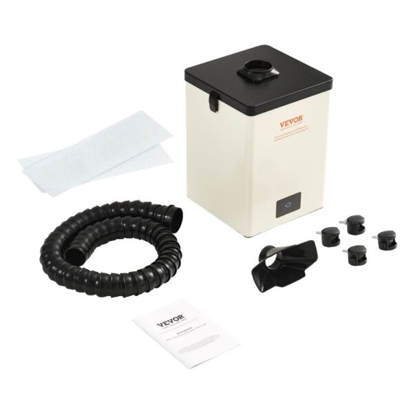VEVOR Lötrauchabsaugung 150W Schweißrauchabsauger 332 m³/h, 5800 U/min 3-Stufen-Filter Lötrauch Absaugung, Mini Desktop Lötrauchabsorber für Lötstation Schweißarbeiten