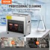 VEVOR Ultraschallreiniger Ultraschall Edelstahl-Reinigungsgerät 150 W, 3 L Ultraschallreinigungsgerät mit Digitaler Anzeige 0-30 Min, Reinigung Ultraschall für Schmuck, Brillen, Uhren usw. – Bild 2