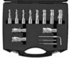 VEVOR Kronenbohrer-Set Metall 13 tlg. 7/16, 1/2, 9/16, 11/16, 5/8, 3/4, 13/16, 7/8, 15/16, 1, 1-0,16cm Kernbohrer-Satz 25.4mm Schnitttiefe Ringschneider-Set, Zubehör für Magnetbohrmaschinen