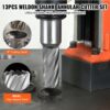 VEVOR Kronenbohrer-Set Metall 13 tlg. 7/16, 1/2, 9/16, 11/16, 5/8, 3/4, 13/16, 7/8, 15/16, 1, 1-0,16cm Kernbohrer-Satz 25.4mm Schnitttiefe Ringschneider-Set, Zubehör für Magnetbohrmaschinen – Bild 2