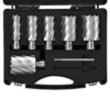 VEVOR Kronenbohrer-Set Metall 6 tlg. Kernbohrer-Satz 50,8 mm Schnitttiefe Ringschneider-Set, aus M2AL-Schnellarbeitsstahl Zubehör für Magnetbohrmaschinen