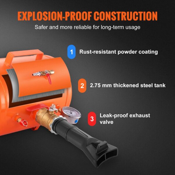 VEVOR Air Tire Bead Seater 19 L Blaster Tool Seat Inflator für LKW 10 bar – Bild 4