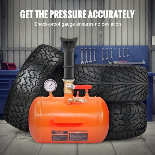 VEVOR Air Tire Bead Seater 19 L Blaster Tool Seat Inflator für LKW 10 bar – Bild 5