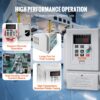 VEVOR 4kW 18A 5PS Frequenzumrichter VFD AC 220–240V Frequenzregler Drehzahlregler Frequenzwandler Wechselrichtermotor VFD Inverter Variable Frequency Driver inkl. 20cm Steuerkabel – Bild 5