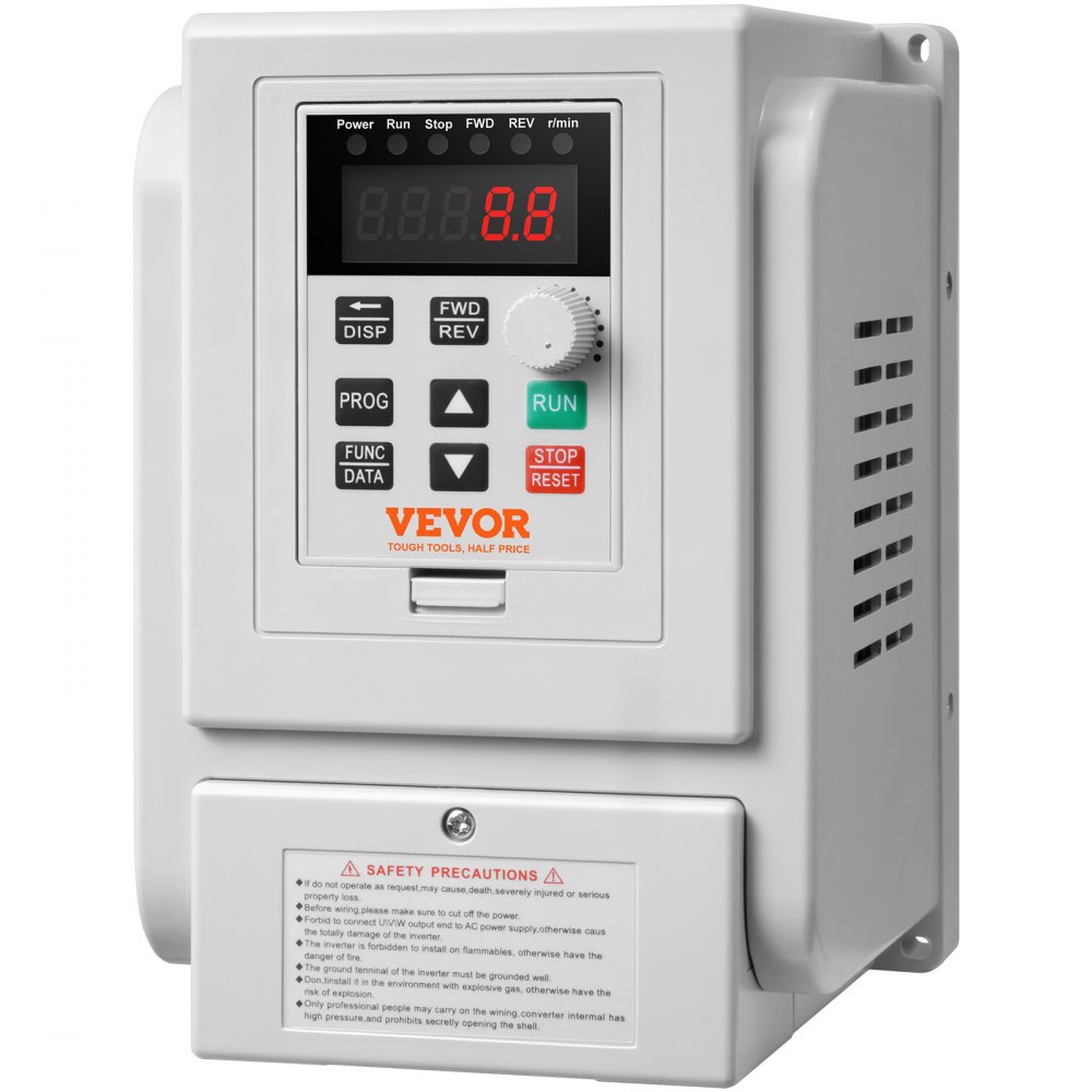 VEVOR 4kW 18A 5PS Frequenzumrichter VFD AC 220–240V Frequenzregler Drehzahlregler Frequenzwandler Wechselrichtermotor VFD Inverter Variable Frequency Driver inkl. 20cm Steuerkabel