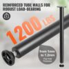 VEVOR 4er-Set Tischbeine Tischkufen 711,2mm hoch 110mm Montageplatte Kohlenstoffstahl mattschwarze Pulverbeschichtung 544kg Tragfähigkeit Ideal für Küchentische Wohnzimmerkonsolen Studio-Tische – Bild 3