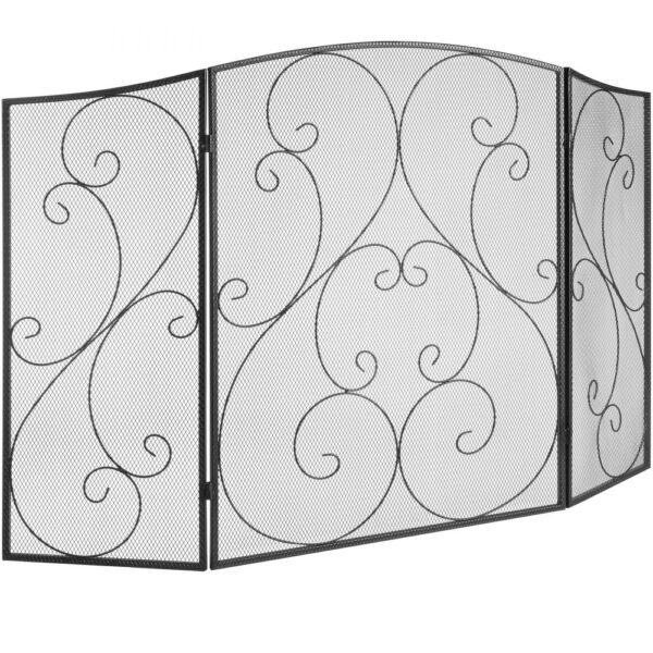 VEVOR Funkenschutzgitter Eisen Kaminschutz 121,92cm Kamingitter Ofengitter Vintage Ofenschutzgitter 0–40°C Kaminschutzgitter Kaminofen Schutzgitter Ofenschirm Gitter gegen Funkenflug 3-teilig VEVOR Funkenschutzgitter Eisen Kaminschutz 121,92cm Kamingitter Ofengitter Vintage Ofenschutzgitter 0–40°C Kaminschutzgitter Kaminofen Schutzgitter Ofenschirm Gitter gegen Funkenflug 3-teilig
