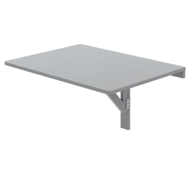 Costway Wandmontierter Klapptisch Klappbarer Wandtisch Grau 80 x 60 cm Costway Wandmontierter Klapptisch Klappbarer Wandtisch Grau 80 x 60 cm