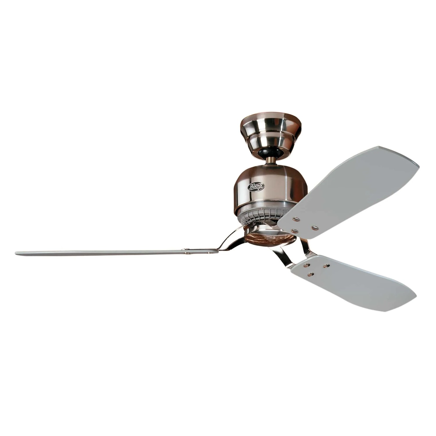 HUNTER FANS Deckenventilator Industrie II 132 cm Chrom Gebürstet mit Wandschalter