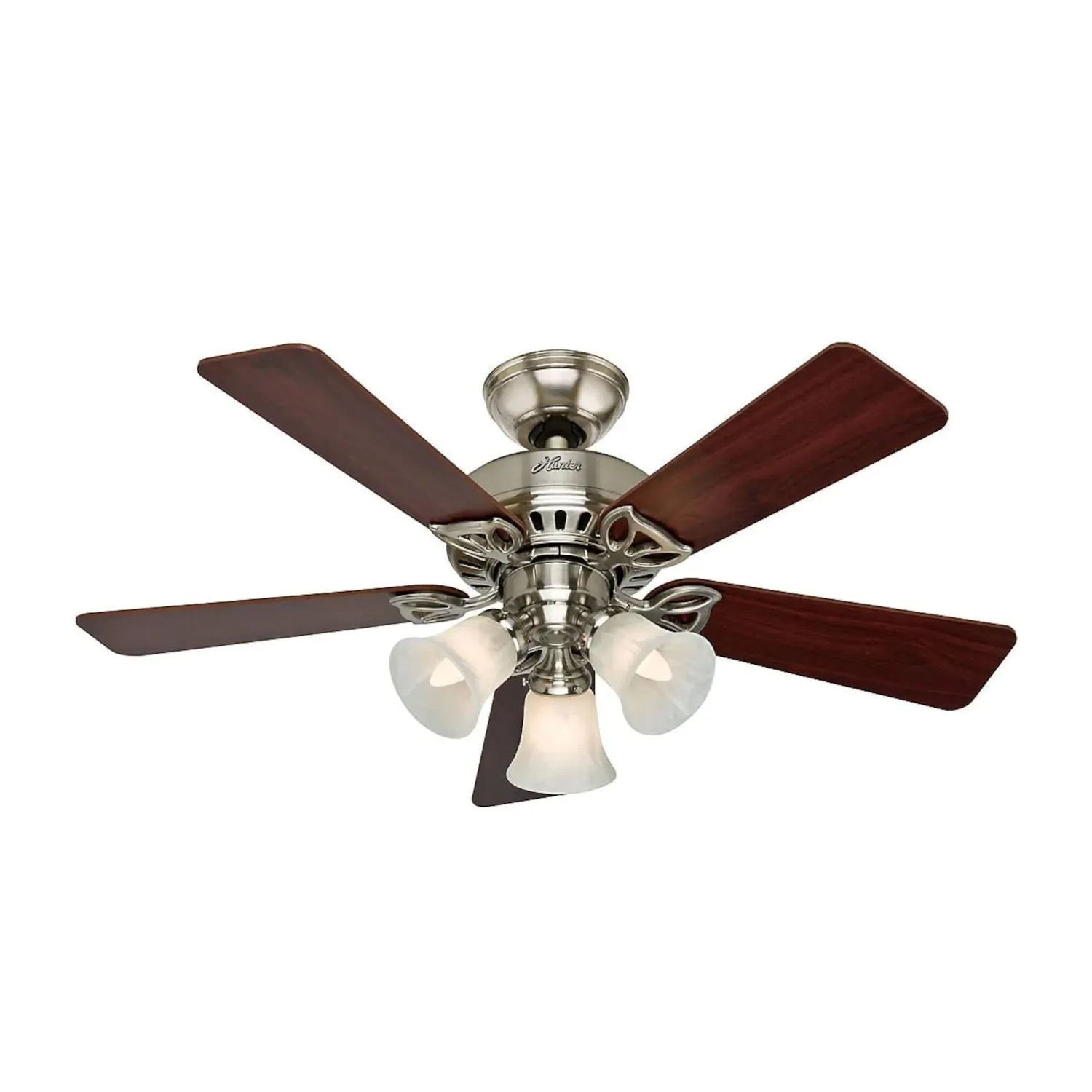 HUNTER FANS Deckenventilator Beacon Hill 107 cm Nickel mit Beleuchtung und Zugketten