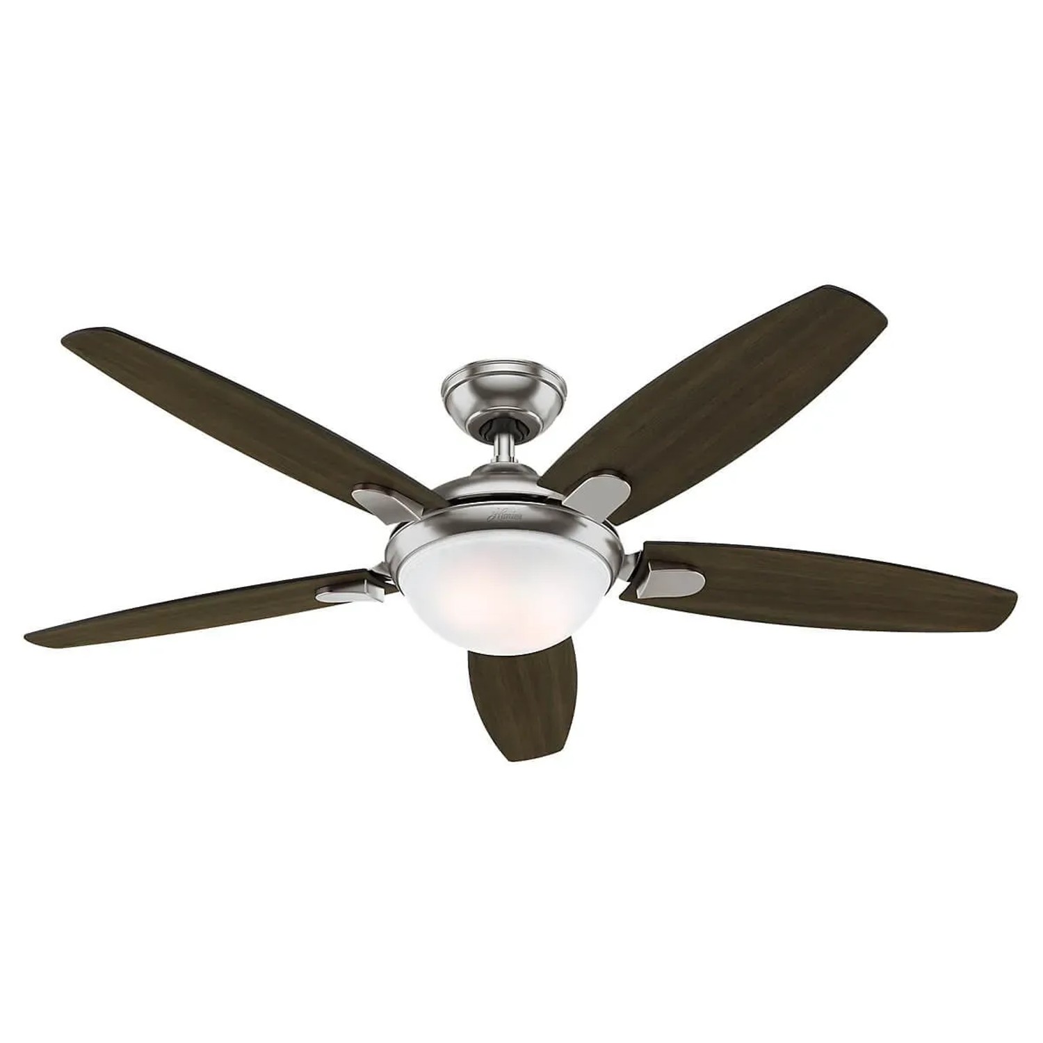 HUNTER FANS Deckenventilator Contempo 132 cm Nickel Gebürstet mit Beleuchtung und Fernbedienung