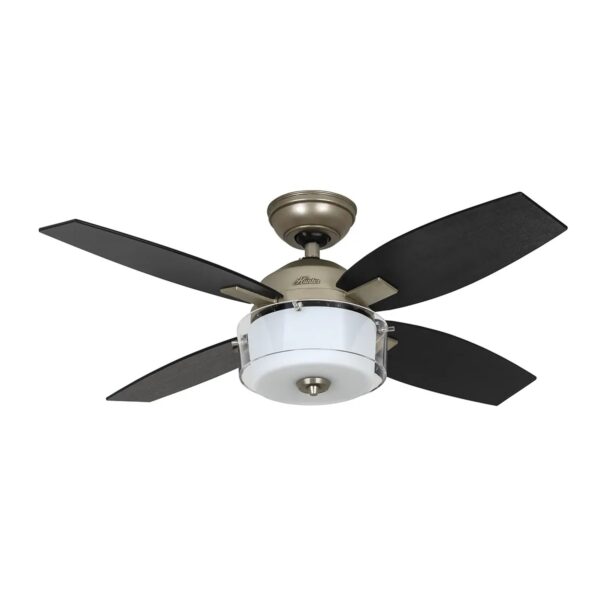 HUNTER FANS Deckenventilator Central Park 107 cm Zinn mit Beleuchtung und Wandschalter