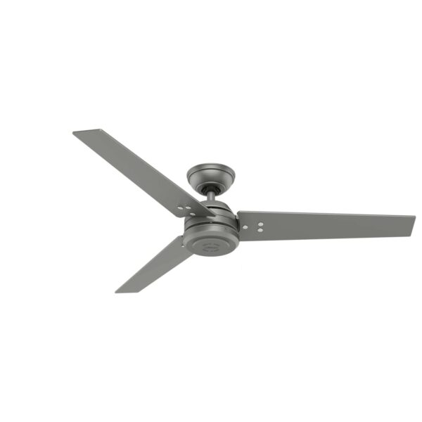 HUNTER FANS Deckenventilator Protos Matt Silber 132 cm mit Wandschalter HUNTER FANS Deckenventilator Protos Matt Silber 132 cm mit Wandschalter