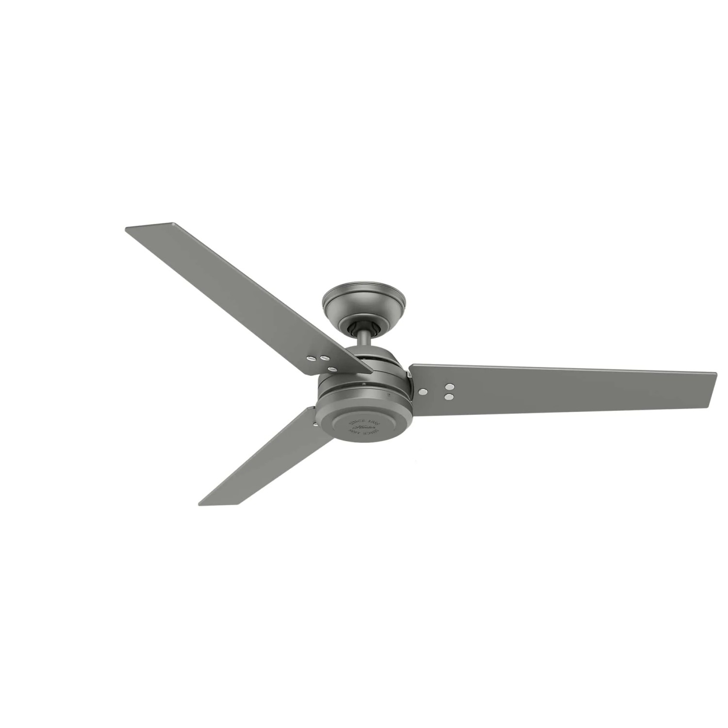 HUNTER FANS Deckenventilator Protos Matt Silber 132 cm mit Wandschalter