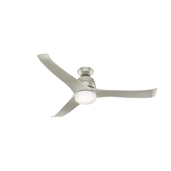 HUNTER FANS Deckenventilator Harmony Nickel 137 cm mit Beleuchtung und Fernbedienung