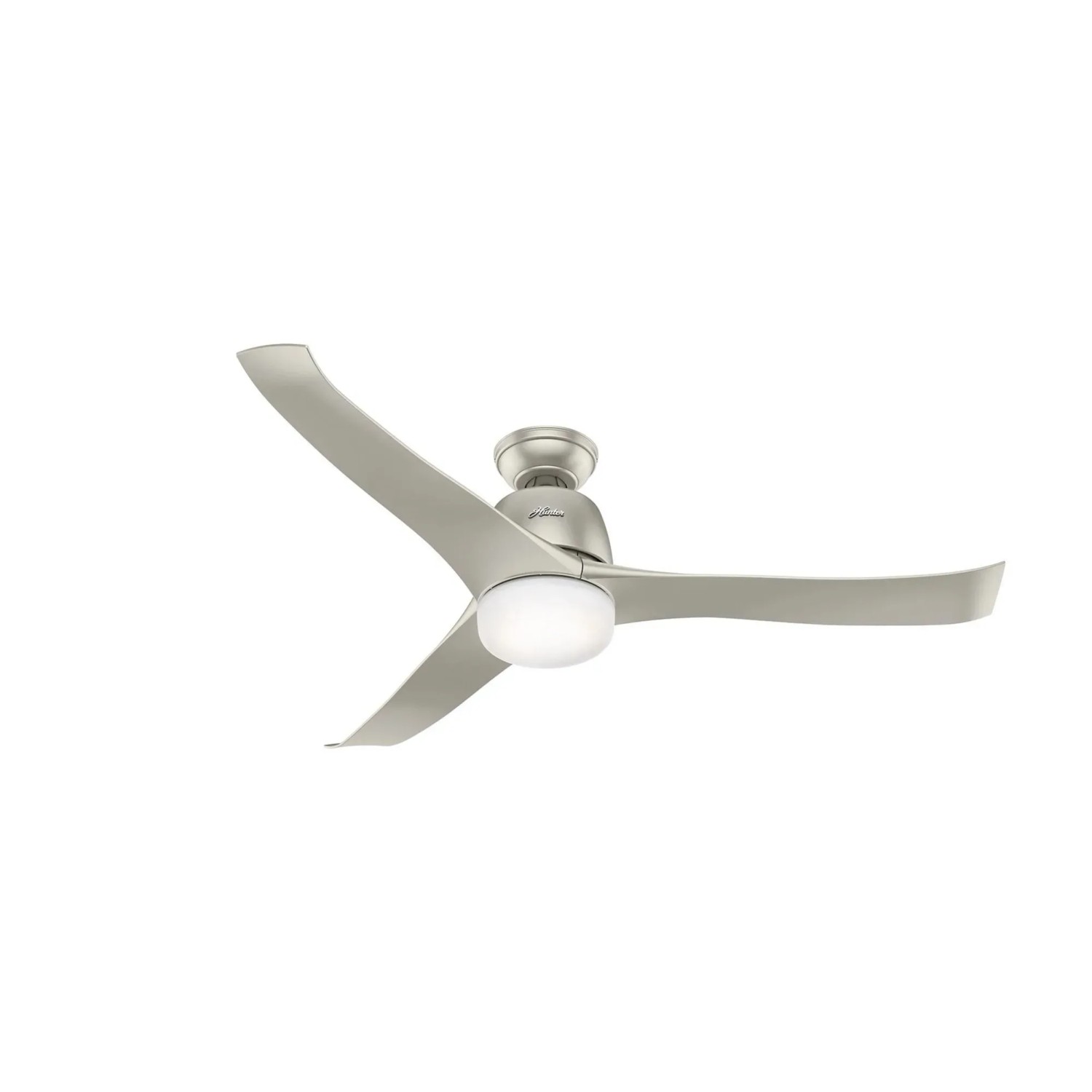 HUNTER FANS Deckenventilator Harmony Nickel 137 cm mit Beleuchtung und Fernbedienung
