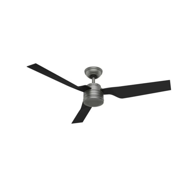 HUNTER FANS Outdoor Deckenventilator Cabo Frio 132 cm Silber mit Wandschalter
