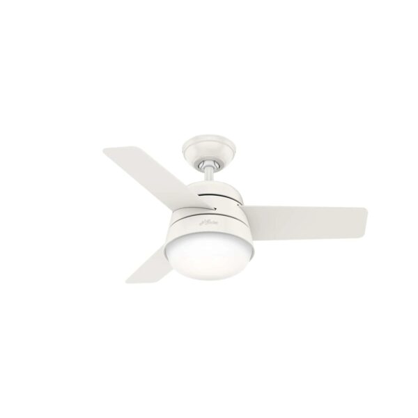 HUNTER FANS Deckenventilator Finley Weiß 91 cm mit Beleuchtung und Fernbedienung