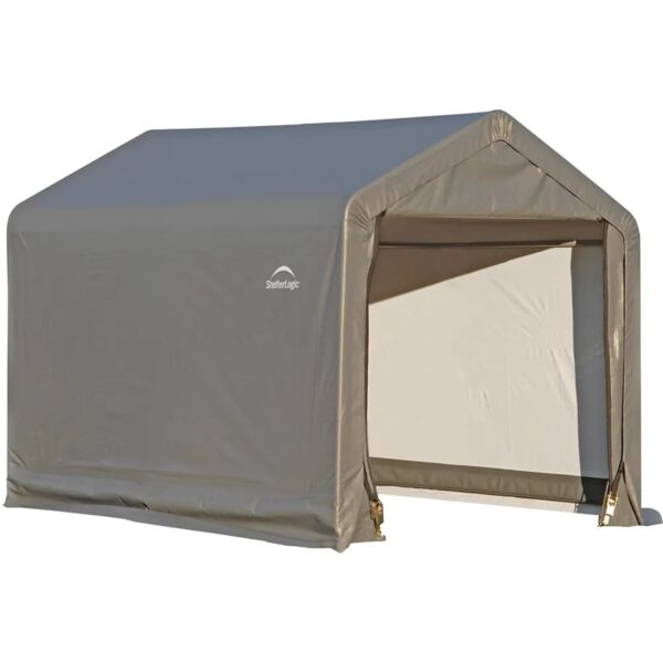 ShelterLogic Foliengerätehaus 5,4 m² Grau 180 cm x 300 cm ShelterLogic Foliengerätehaus 5,4 m² Grau 180 cm x 300 cm