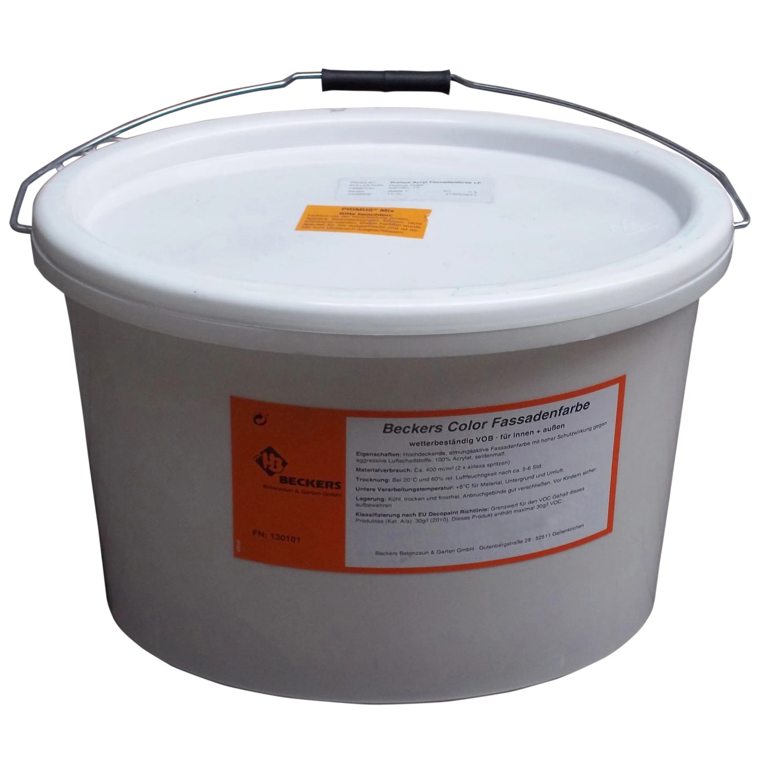 Beckers Betonzaun Acrylfarbe 5, Nussbaum